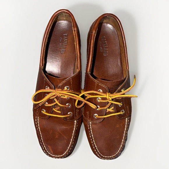 Eastland Woman's Falmouth Camp Leather Loafers Size 10 Lace Up Style # 3365 - Picture 3 of 9